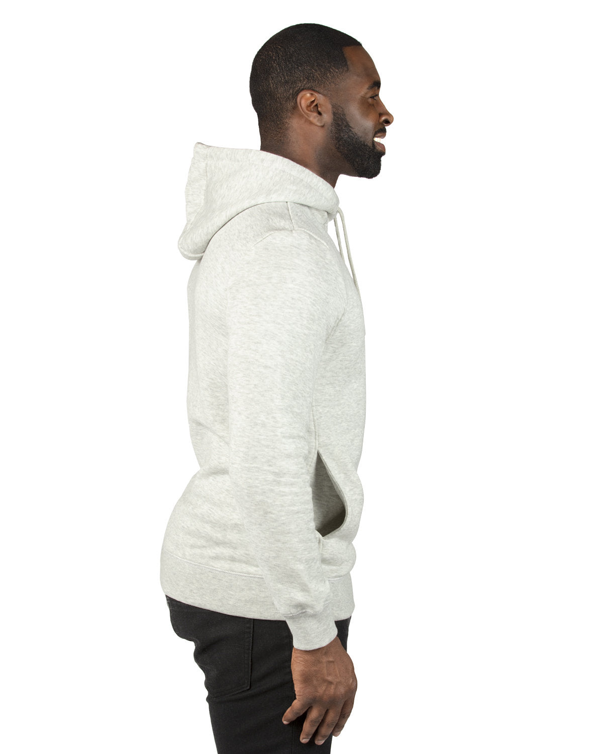 Confliktd Brain Stem Logo - Oatmeal Heather Better Cotton (BCI) Ultimate Fleece Men's Pullover Hoodie