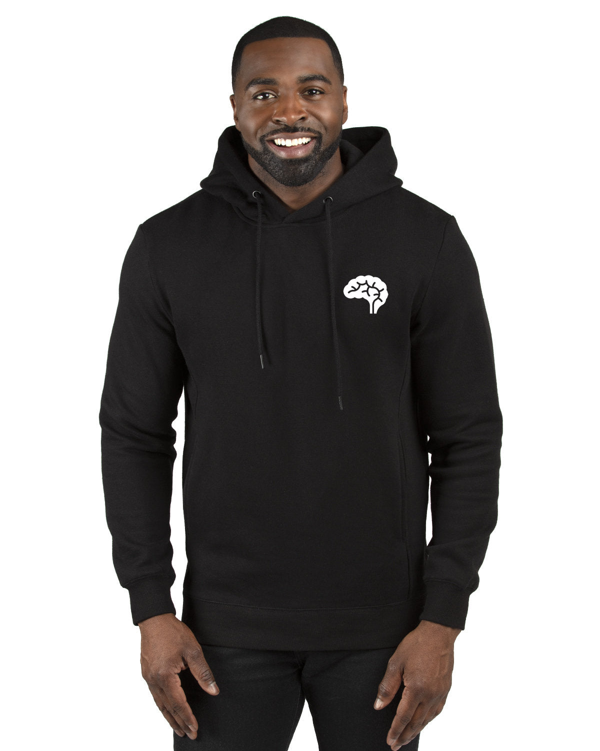 Confliktd Brain Stem Logo - Black Better Cotton (BCI) Ultimate Fleece Men's Pullover Hoodie