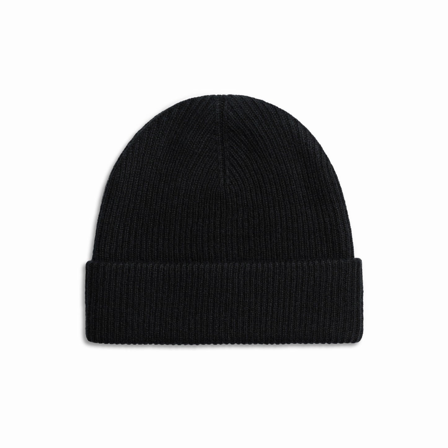 Confliktd Text Logo - Black Cashmere Merino Wool Unisex Beanie