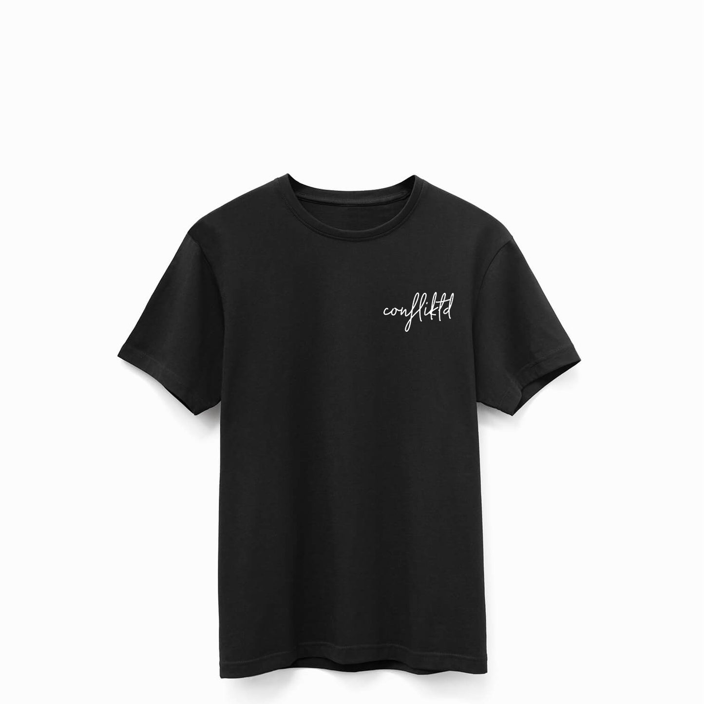Confliktd Text Logo - Black Supima® 6oz Men's T-shirt