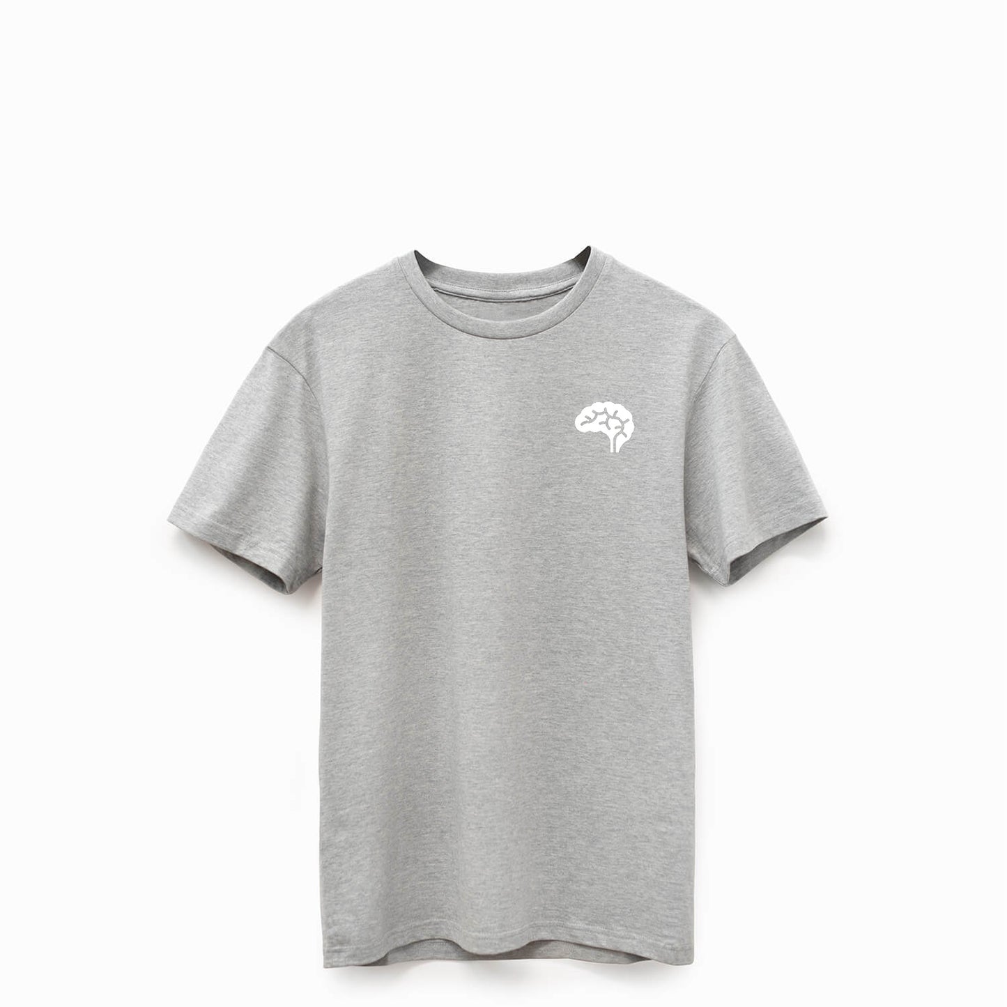 Confliktd Brain Stem Logo - Heather Grey Supima® 6oz Men's T-shirt