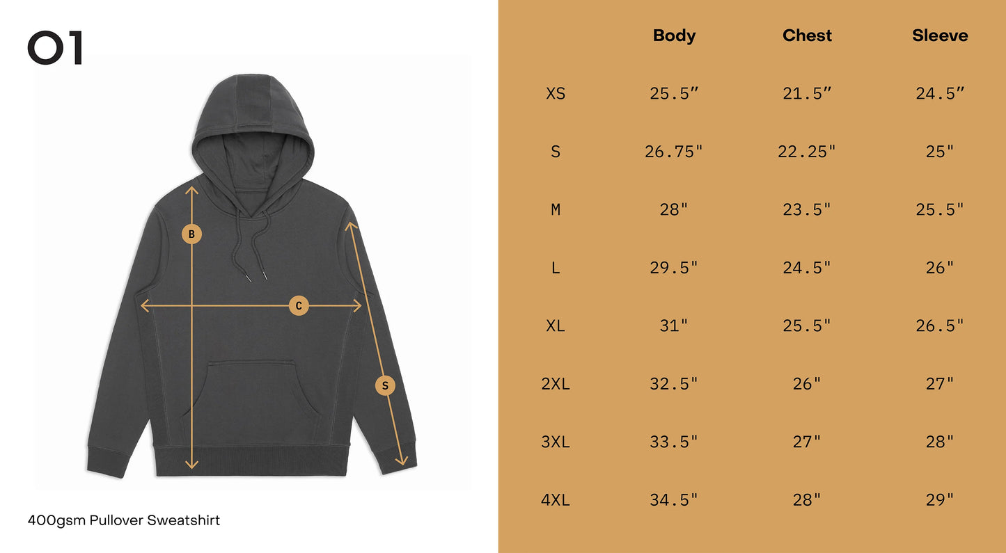 Confliktd Text Logo - GOTS® Organic Cotton Men's Hooded Sweatshirt
