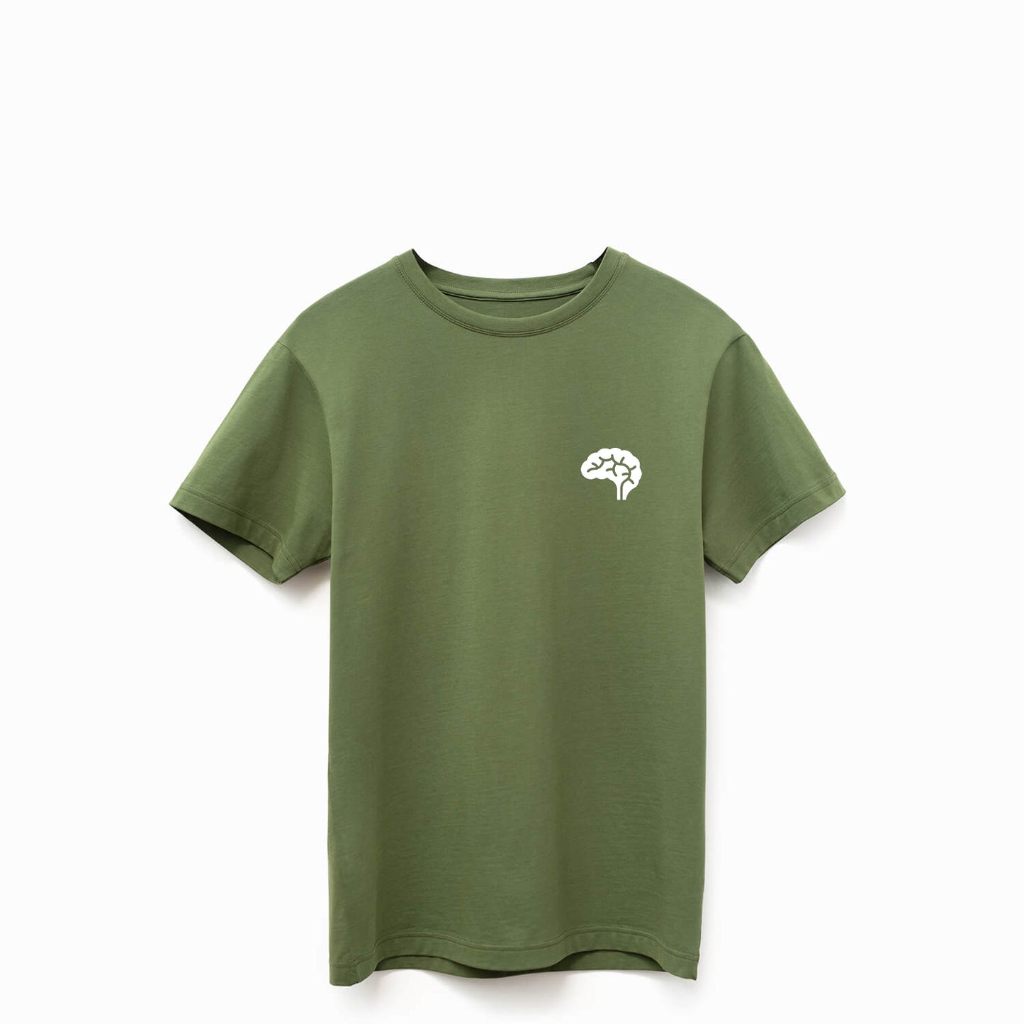 Confliktd Brain Stem Logo - Military Olive Supima® 6oz Men's T-shirt