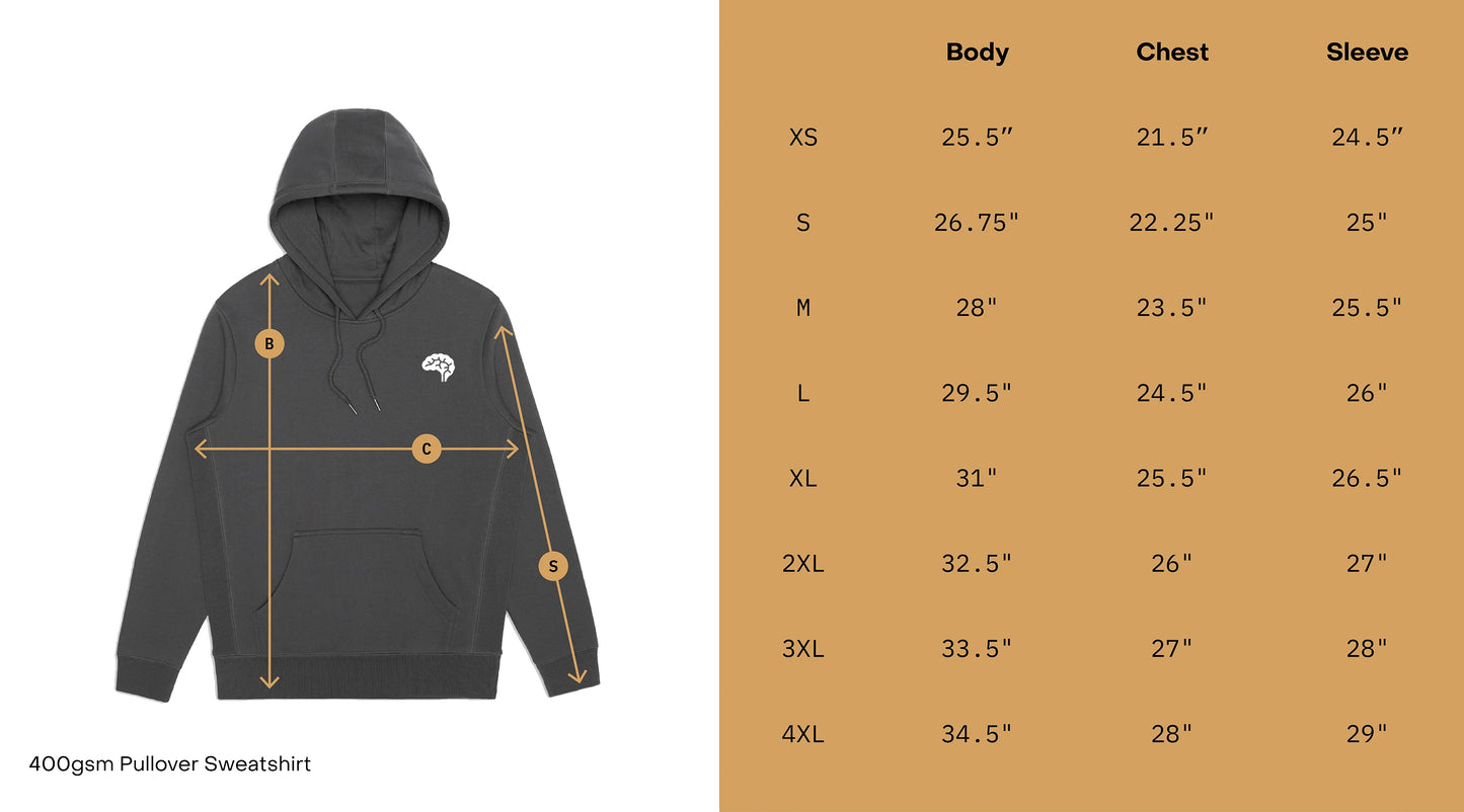 Confliktd Soif - GOTS® Organic Cotton Men's Hooded Sweatshirt