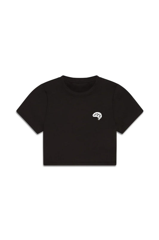 Confliktd - Brain Stem Logo Womens Athletic Crop T-shirt