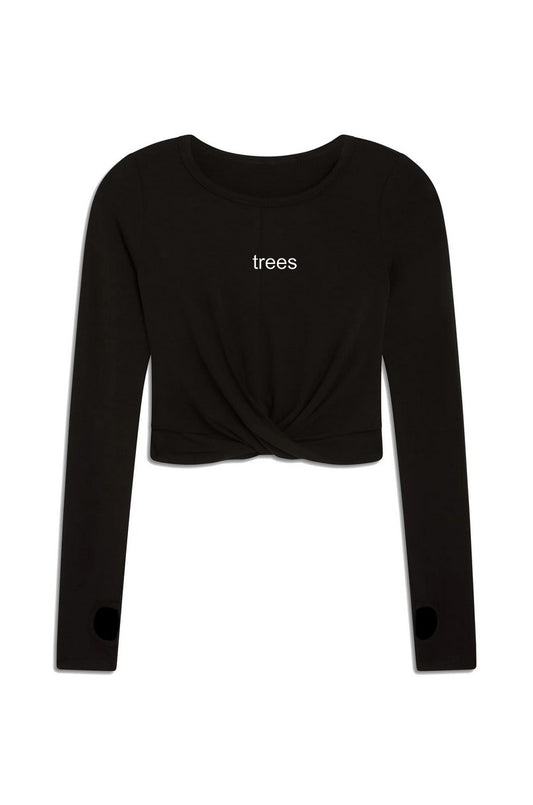 Confliktd - Trees - Womens Cropped Long Sleeve