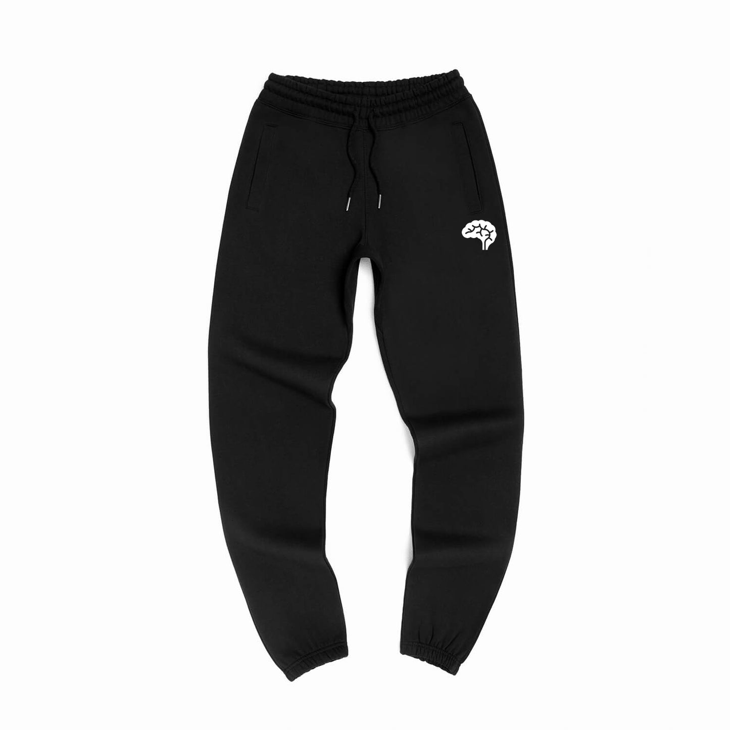 Confliktd Brain Stem Logo - Black GOTS® Organic Cotton Men's Sweatpants